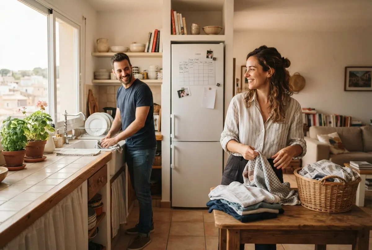 Cómo repartir las tareas de casa en pareja